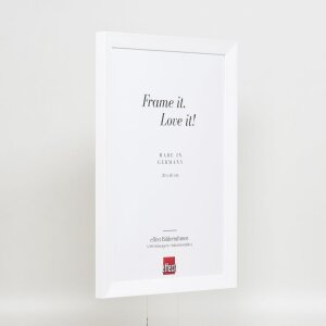 Efecto Marco de madera Top N blanco 45x60 cm Cristal acrílico