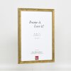 Efecto marco de madera perfil 2070 cristal normal 45x60 cm oro