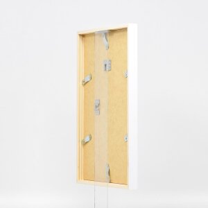Efecto Marco de madera Perfil 35 blanco 45x60 cm Vidrio de museo