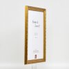 Efecto marco barroco de madera perfil 37 oro antiguo 45x60 cm cristal acrílico