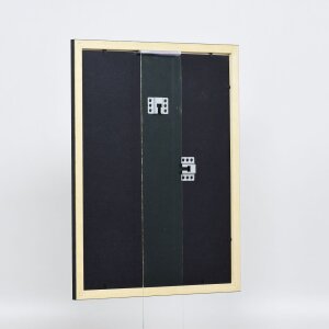 Efecto marco de madera perfil 2210 negro 45x60 cm cristal de museo