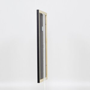 Efecto marco de madera perfil 2210 negro 45x60 cm cristal de museo