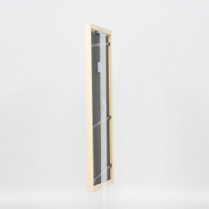 Efecto Marco de madera Perfil 89 blanco 45x60 cm Vidrio de museo