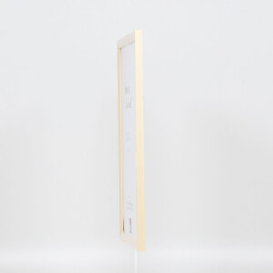 Efecto Marco de madera Perfil 89 blanco 45x60 cm Vidrio de museo