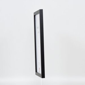 Efecto marco de madera perfil 33 negro 45x60 cm cristal de museo