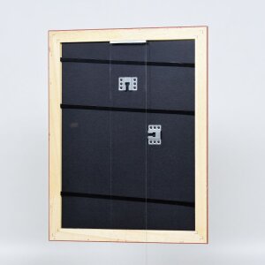 Marco Barroco Efecto Madera Perfil 37 plata antigua 45x60 cm cristal de museo