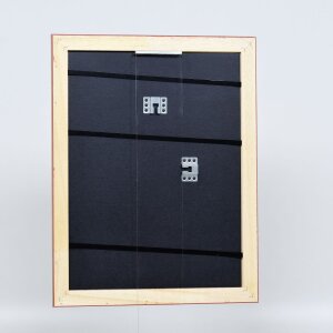 Marco Barroco Efecto Madera Perfil 37 plata antigua 45x60 cm cristal de museo