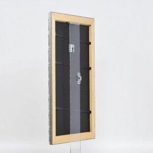 Efecto Marco Madera Perfil 94 plata 45x60 cm Vidrio Museo