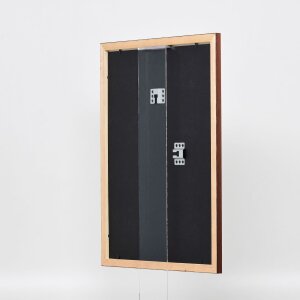 Efecto marco de madera perfil 2210 marrón oscuro 45x80 cm cristal antirreflejos