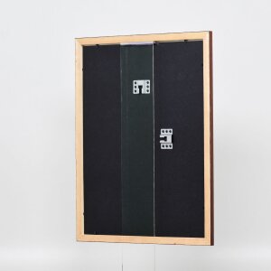 Efecto marco de madera perfil 2210 marrón oscuro 45x80 cm cristal antirreflejos