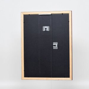 Efecto marco de madera perfil 2210 marrón oscuro 45x80 cm cristal antirreflejos