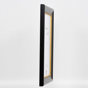 Efecto Marco de madera Perfil 95 negro 45x80 cm Cristal normal
