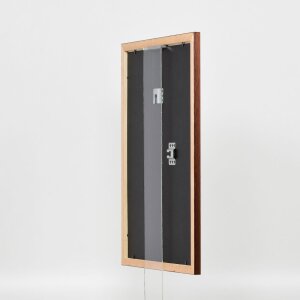 Efecto marco de madera perfil 2210 marrón oscuro 45x80 cm cristal de museo