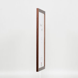 Efecto marco de madera perfil 2210 marrón oscuro 45x80 cm cristal de museo