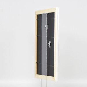 Efecto Madera Marco Barroco Perfil 37 blanco 45x80 cm Vidrio Museo