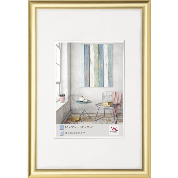 Marco de plástico TRENDSTYLE 24x30 cm - dorado metálico