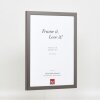 Marco de madera Top Cube 50x100 cm cristal platino antirreflejo