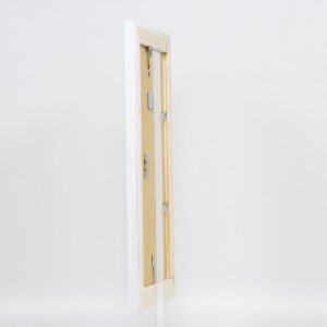 Efecto Marco de madera maciza 2240 blanco 50x100 cm Cristal antirreflectante