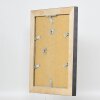 Efecto marco de madera maciza perfil 28 oro 50x100 cm cristal antirreflejos