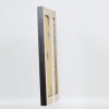 Efecto marco de madera maciza perfil 28 oro 50x100 cm cristal antirreflejos