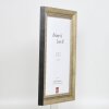 Efecto marco de madera maciza perfil 28 oro 50x100 cm cristal antirreflejos