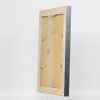 Efecto Marco de madera maciza Perfil 28 plata 50x100 cm Vidrio de museo