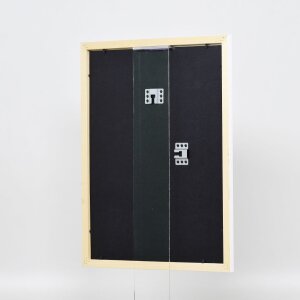 Efecto marco de madera perfil 2210 blanco 50x50 cm cristal antirreflectante
