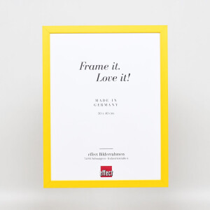 Marco de madera Top Cube 50x50 cm amarillo Cristal antirreflejo