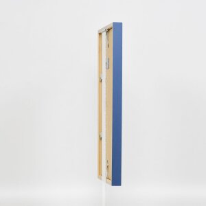 Efecto marco de madera perfil 35 azul 50x50 cm cristal normal + separador