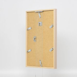 Efecto marco de madera perfil 35 marrón claro 50x50 cm cristal normal + separador