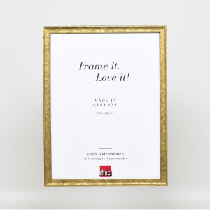 Efecto marco de madera perfil 2070 cristal acrílico 50x50 cm oro