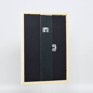 Efecto marco de madera perfil 2210 blanco 50x50 cm cristal de museo
