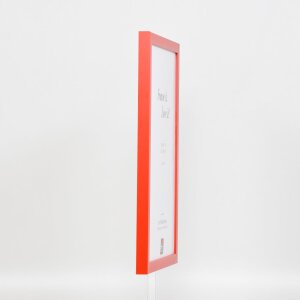 Marco de madera Top Cube 50x50 cm cristal de museo rojo