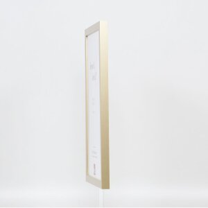 Marco de madera Top Cube 50x50 cm cristal de museo dorado