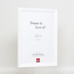 Marco de madera efecto Top N blanco 50x50 cm cristal de museo