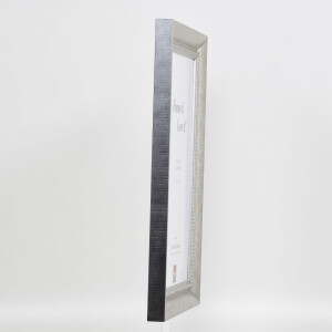 Efecto Marco de madera maciza Perfil 28 plata 50x50 cm Vidrio de museo
