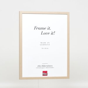 Efecto marco de madera perfil 35 marrón claro 50x60 cm cristal antirreflejos