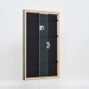 Efecto marco de madera perfil 2070 cristal antirreflectante 50x60 cm plata