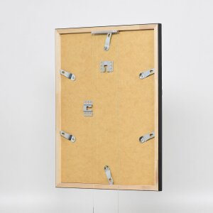 Efecto marco de madera perfil 2070 cristal antirreflejo 50x60 cm negro