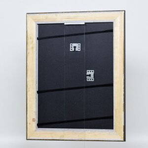 Efecto Marco de madera Perfil 95 negro 50x60 cm Cristal normal