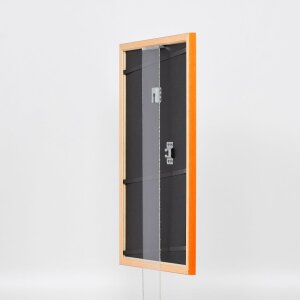 Efecto marco de madera perfil 89 salmón 50x60 cm cristal de museo
