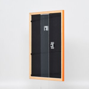 Efecto marco de madera perfil 89 salmón 50x60 cm cristal de museo