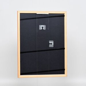 Efecto marco de madera perfil 89 salmón 50x60 cm cristal de museo