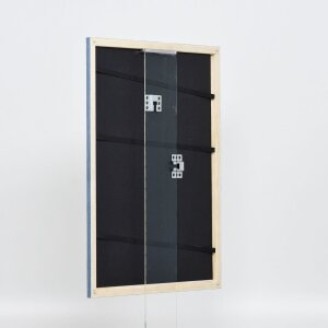 Efecto Marco de madera Perfil 32 gris-azul 50x60 cm Vidrio de museo