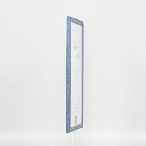 Efecto Marco de madera Perfil 32 gris-azul 50x60 cm Vidrio de museo