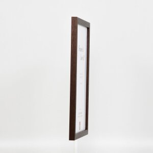 Efecto marco de madera perfil 33 wengué 50x65 cm cristal normal