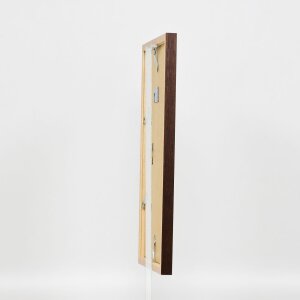 Efecto marco de madera perfil 33 wengué 50x65 cm cristal normal