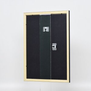 Efecto marco de madera perfil 2210 negro 50x65 cm cristal acrílico