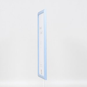 Efecto marco de madera perfil 32 azul 50x65 cm cristal de museo