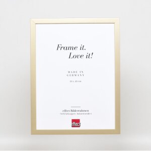Marco de madera Top Cube 50x65 cm cristal de museo dorado